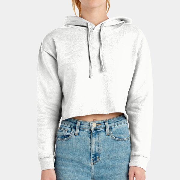 Ladies' Cropped Fleece Hoodie Thumbnail