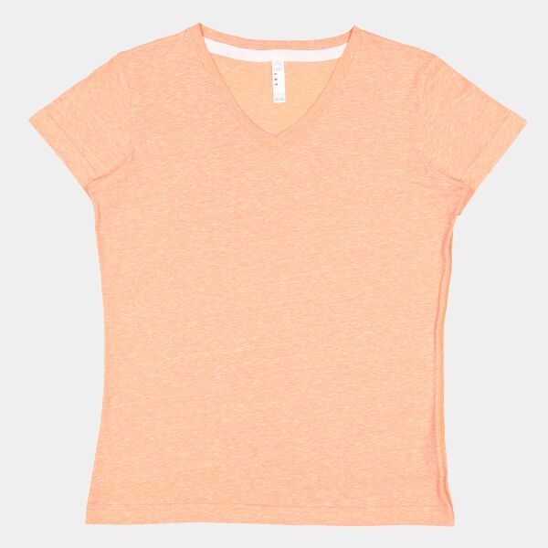 Ladies' V-Neck Harborside Melange Jersey T-Shirt Thumbnail