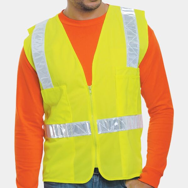 Unisex USA Made 22Surv-R Class 2 ANSI High Vis Surveyor Safety Vest Thumbnail