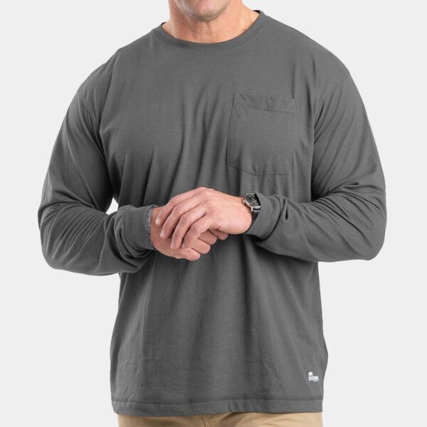 Unisex Performance Long-Sleeve Pocket T-Shirt Thumbnail