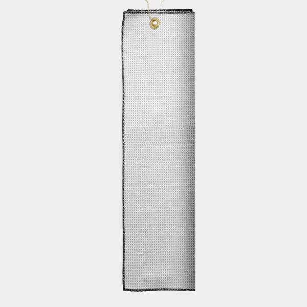 Microfiber Waffle Golf Towel with Tri-Fold Grommet Thumbnail