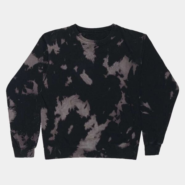 Premium Fleece Bleach Wash Crewneck Sweatshirt Thumbnail
