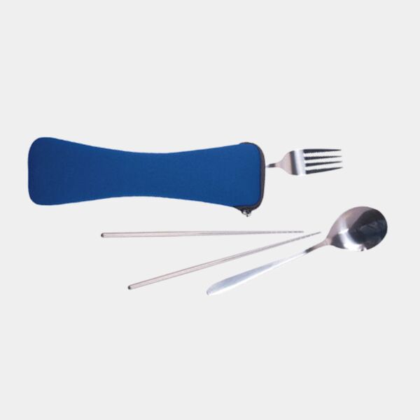 Travel Cutlery Set In Zip Pouch Thumbnail