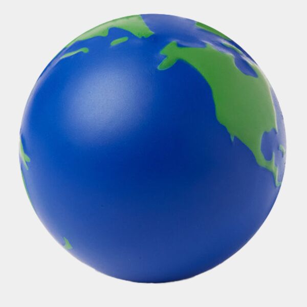 Globe Earth Shape Stress Ball Thumbnail