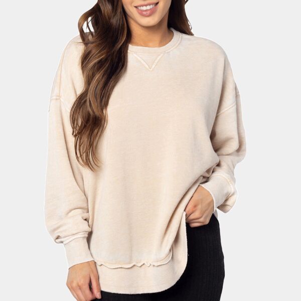 Ladies' Burnout Campus Pullover Thumbnail