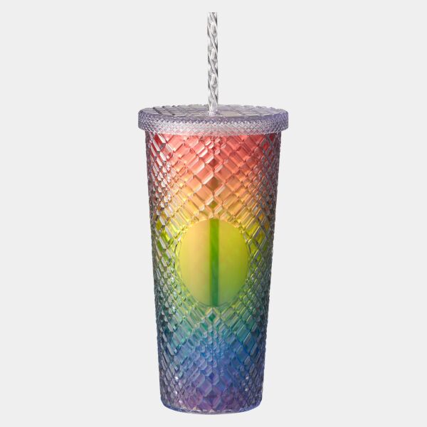 b.free Rainbow Pride 22oz Sparkle Straw Tumbler Thumbnail