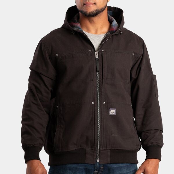 Men's Heartland Duck Flannel-Lined Hooded Jacket Thumbnail