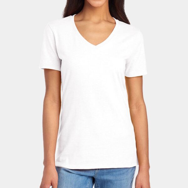 Ladies' Premium Blend V-Neck T-Shirt Thumbnail