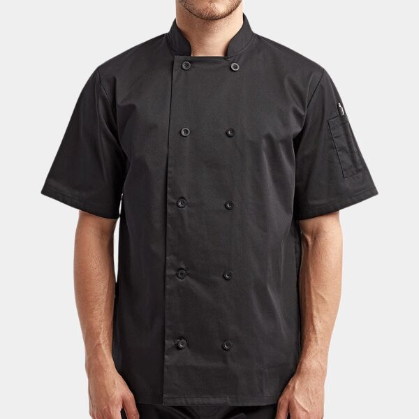 Unisex Short Sleeve Recycled Chef Coat Thumbnail