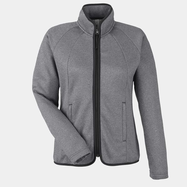 Women's Venture Heathered Stripe Full-Zip Thumbnail