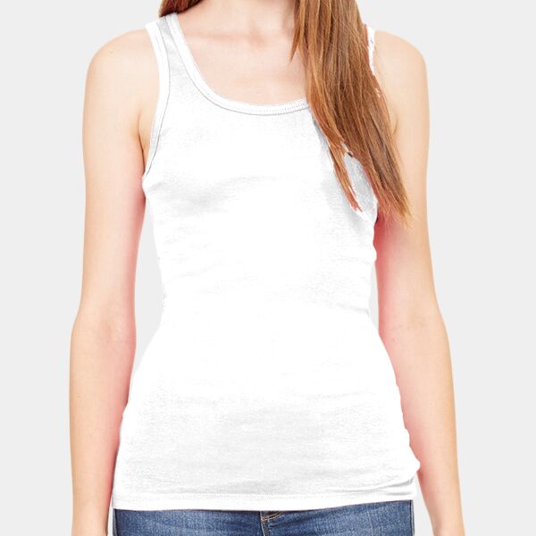Ladies' Sheer Mini Rib Tank Thumbnail