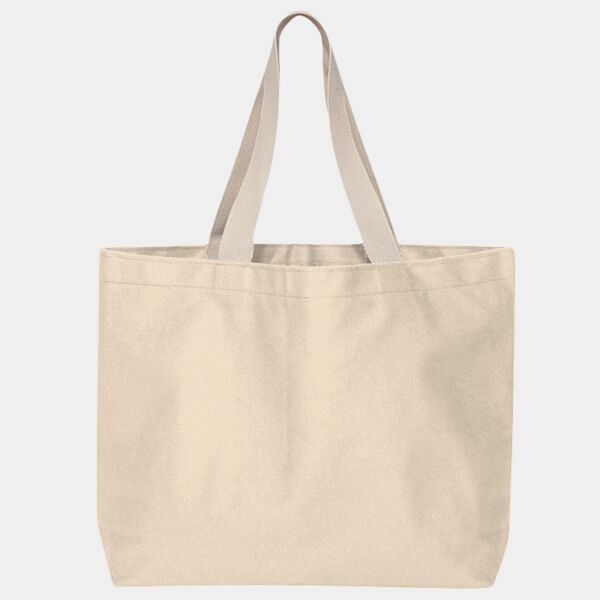 USA Made Cotton Canvas Jumbo Tote Bag Thumbnail