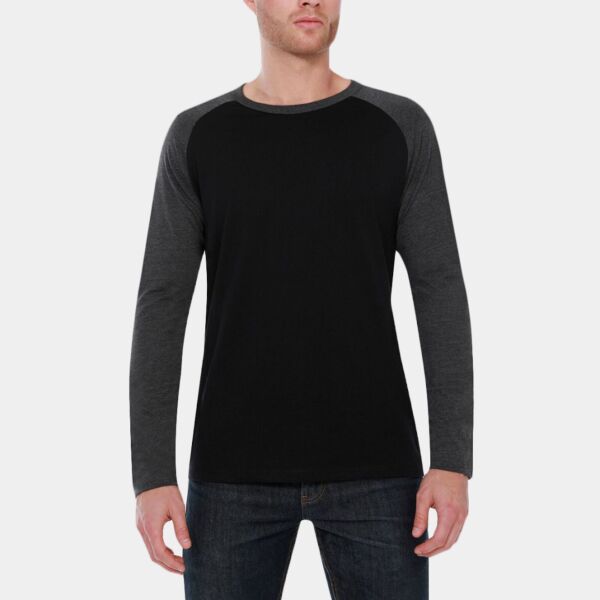 Men's CVC Long-Sleeve Raglan Thumbnail