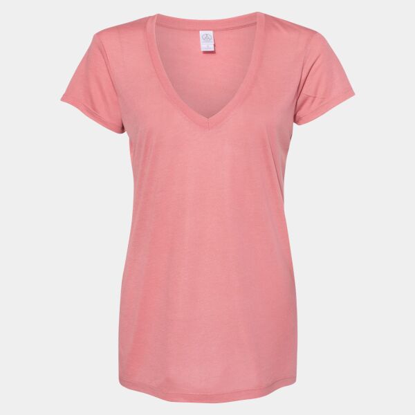 Women's Slinky Jersey V-Neck Tee Thumbnail