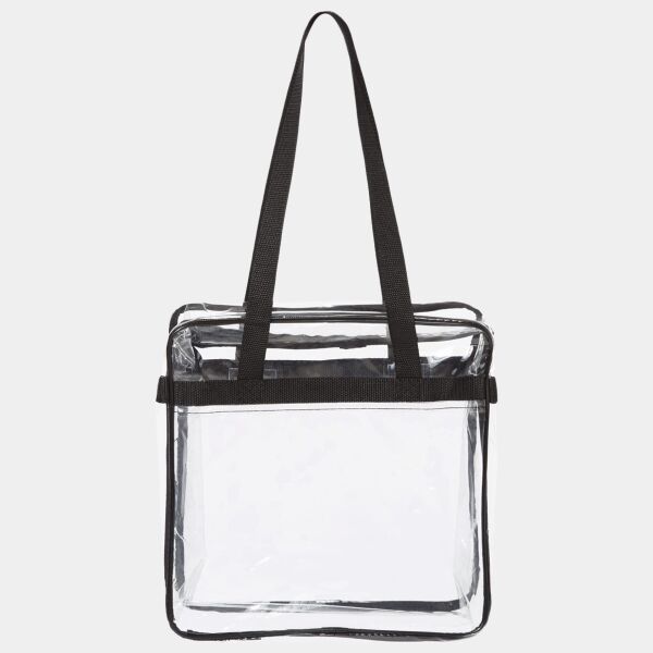 Clear Tote with Zippered Top Thumbnail