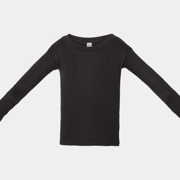 Customer Provided Infant Long Sleeve Baby Rib Pajama Top Thumbnail