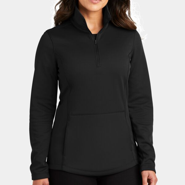 Ladies Smooth Fleece 1/4 Zip Thumbnail
