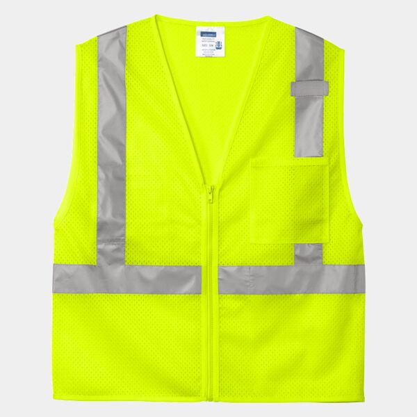 Ansi 107 Class 2 Mesh Zippered Vest Thumbnail