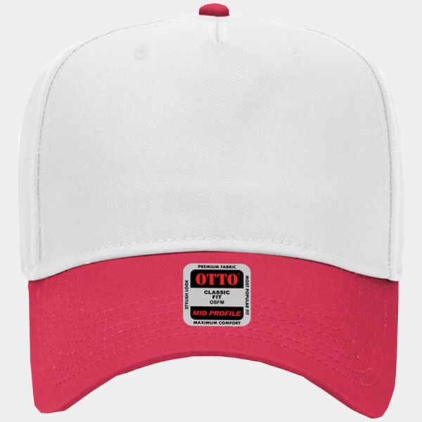 OTTO CAP 5 Panel Mid Profile Baseball Cap Thumbnail
