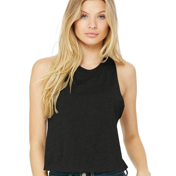 BELLA + CANVAS Ladies Racerback Cropped Tank Thumbnail
