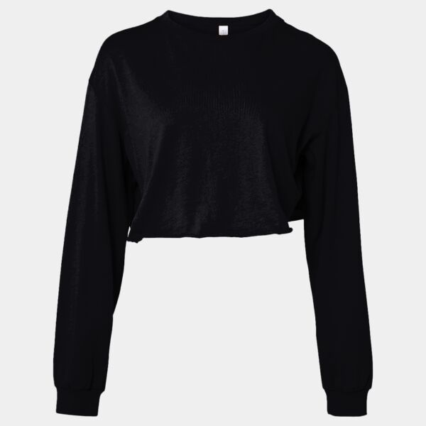 Fast Fashion Women's Cropped Long Sleeve Tee Thumbnail