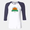 Ladies' Baby Rib Three-QuarterSleeve Contrast Raglan T-Shirt Thumbnail