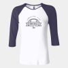Ladies' Baby Rib Three-QuarterSleeve Contrast Raglan T-Shirt Thumbnail