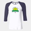 Ladies' Baby Rib Three-QuarterSleeve Contrast Raglan T-Shirt Thumbnail