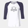 Ladies' Baby Rib Three-QuarterSleeve Contrast Raglan T-Shirt Thumbnail