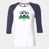 Ladies' Baby Rib Three-QuarterSleeve Contrast Raglan T-Shirt Thumbnail