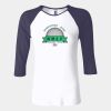 Ladies' Baby Rib Three-QuarterSleeve Contrast Raglan T-Shirt Thumbnail