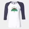 Ladies' Baby Rib Three-QuarterSleeve Contrast Raglan T-Shirt Thumbnail