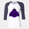 Ladies' Baby Rib Three-QuarterSleeve Contrast Raglan T-Shirt Thumbnail