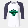 Ladies' Baby Rib Three-QuarterSleeve Contrast Raglan T-Shirt Thumbnail