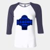 Ladies' Baby Rib Three-QuarterSleeve Contrast Raglan T-Shirt Thumbnail