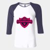 Ladies' Baby Rib Three-QuarterSleeve Contrast Raglan T-Shirt Thumbnail