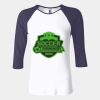 Ladies' Baby Rib Three-QuarterSleeve Contrast Raglan T-Shirt Thumbnail