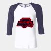Ladies' Baby Rib Three-QuarterSleeve Contrast Raglan T-Shirt Thumbnail