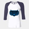 Ladies' Baby Rib Three-QuarterSleeve Contrast Raglan T-Shirt Thumbnail
