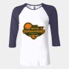 Ladies' Baby Rib Three-QuarterSleeve Contrast Raglan T-Shirt Thumbnail