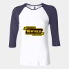 Ladies' Baby Rib Three-QuarterSleeve Contrast Raglan T-Shirt Thumbnail