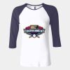 Ladies' Baby Rib Three-QuarterSleeve Contrast Raglan T-Shirt Thumbnail