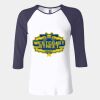 Ladies' Baby Rib Three-QuarterSleeve Contrast Raglan T-Shirt Thumbnail