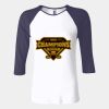 Ladies' Baby Rib Three-QuarterSleeve Contrast Raglan T-Shirt Thumbnail