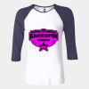 Ladies' Baby Rib Three-QuarterSleeve Contrast Raglan T-Shirt Thumbnail