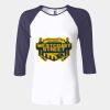 Ladies' Baby Rib Three-QuarterSleeve Contrast Raglan T-Shirt Thumbnail