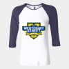 Ladies' Baby Rib Three-QuarterSleeve Contrast Raglan T-Shirt Thumbnail