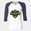 Ladies' Baby Rib Three-QuarterSleeve Contrast Raglan T-Shirt Thumbnail