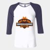 Ladies' Baby Rib Three-QuarterSleeve Contrast Raglan T-Shirt Thumbnail