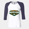 Ladies' Baby Rib Three-QuarterSleeve Contrast Raglan T-Shirt Thumbnail